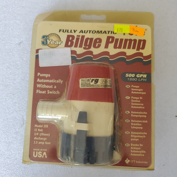 Rule Fully automatic bilge pump