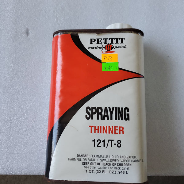 Pettit marine paint spraying thinner